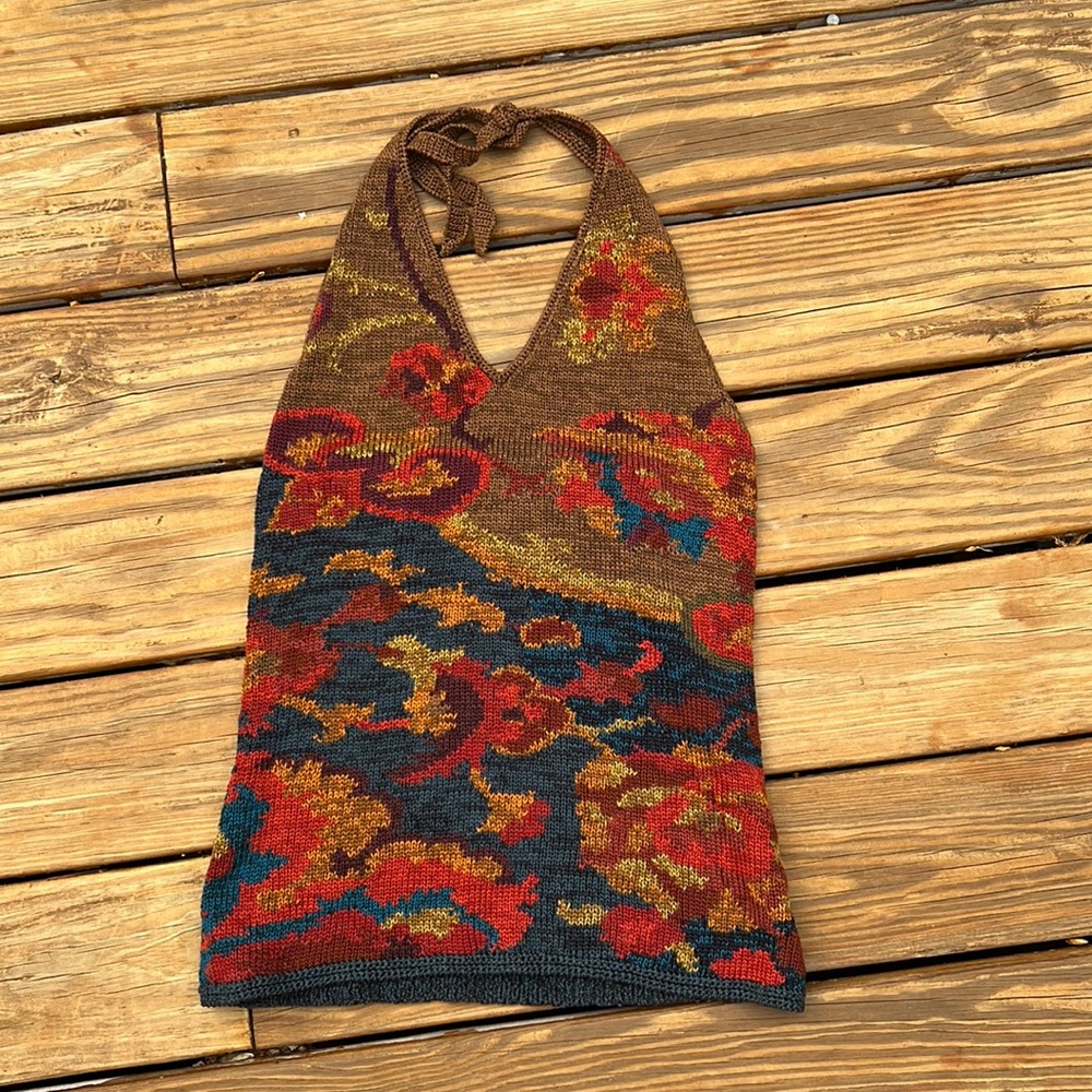 Peruvian Connection Pima Halter Top - image 1
